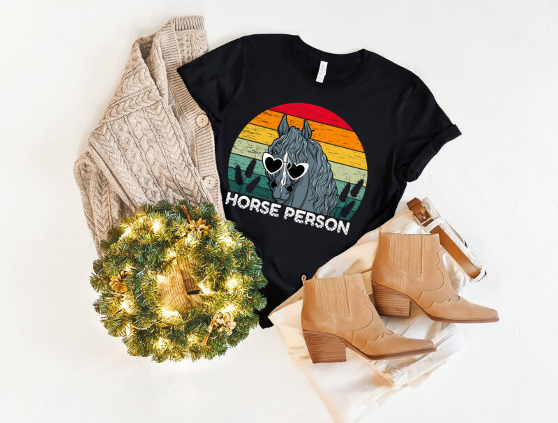 Horse Person. T-Shirt Design