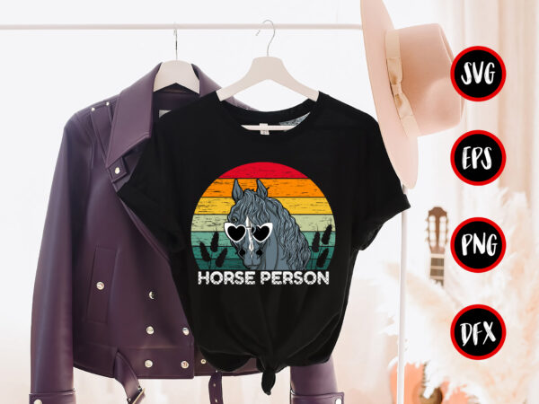 Horse person. t-shirt design