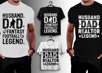 Husband Dad Legend T-Shirt Design