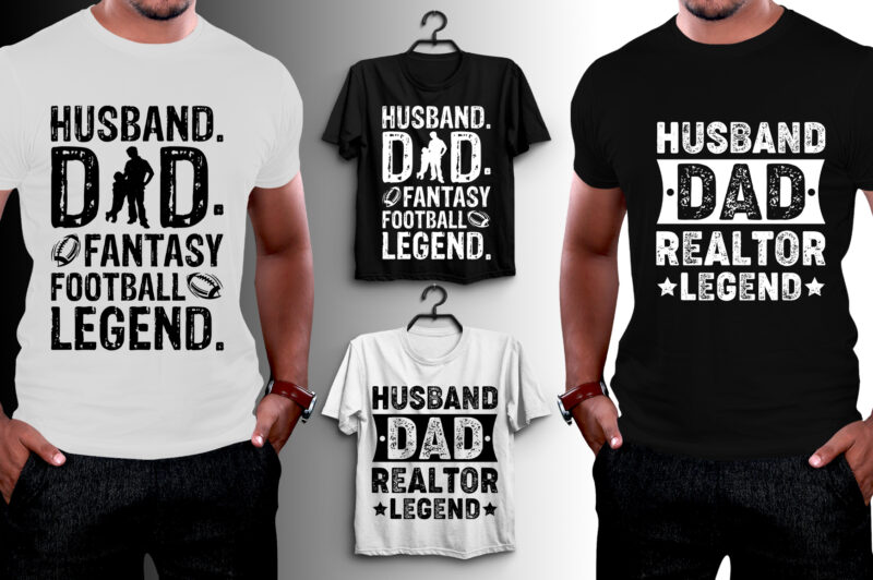 Husband Dad Legend T-Shirt Design