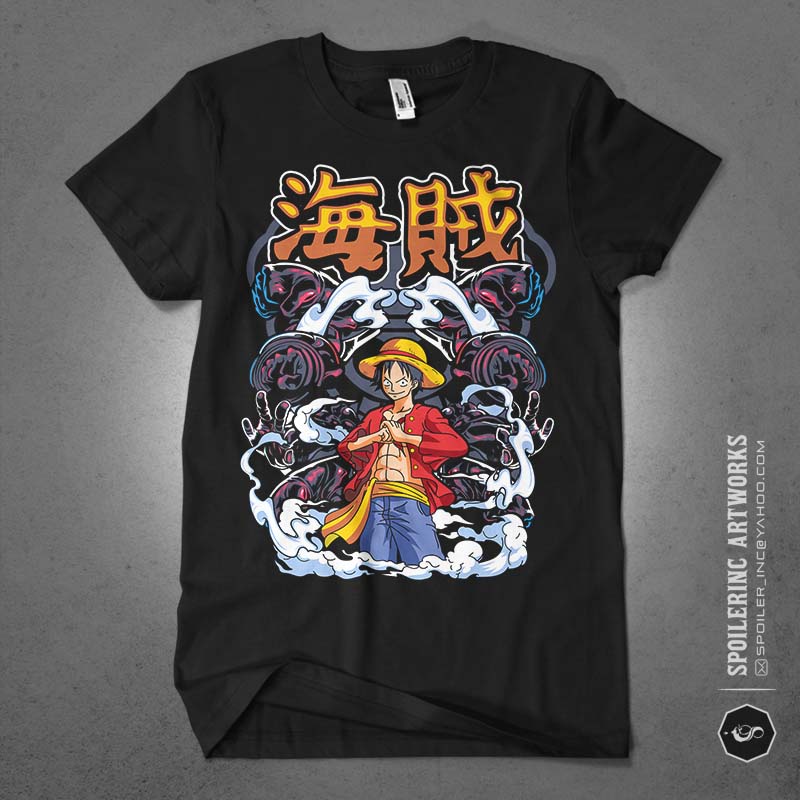 20 one piece lover tshirt design bundle illustration