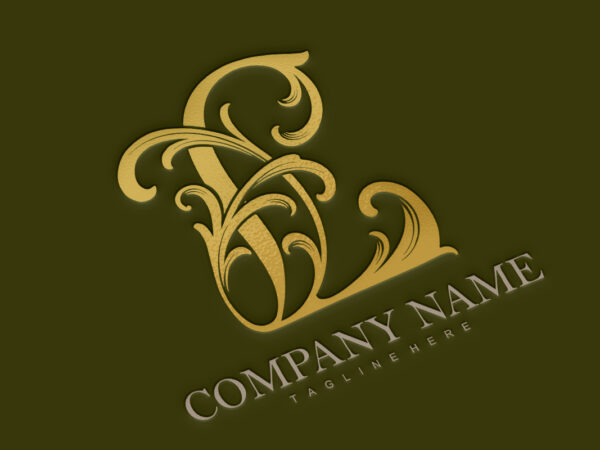 Luxurious l monogram letter stunning logo t shirt vector graphic
