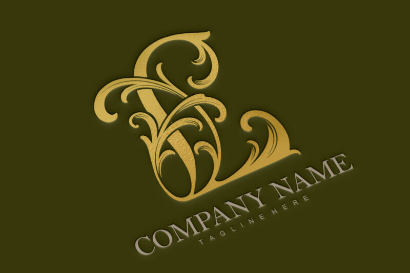 Luxurious L monogram letter stunning logo