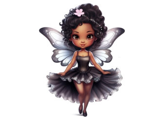 Magical Black Fairy Clipart
