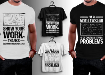 Math Teacher T-Shirt Design