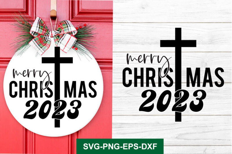 Christmas Round Sign SVG Bundle