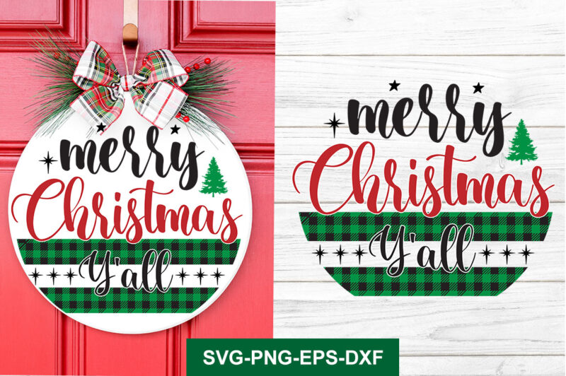 Christmas Round Sign SVG Bundle