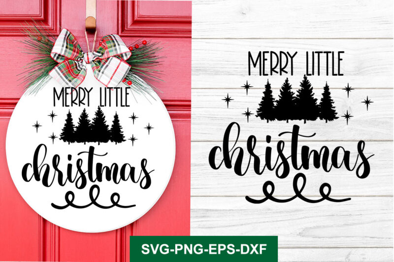 Christmas Round Sign SVG Bundle