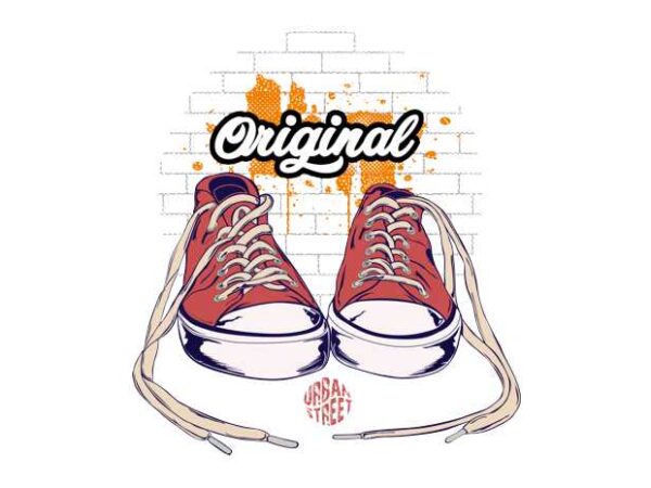 Original shoes t shirt design online