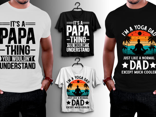 Papa dad t-shirt design