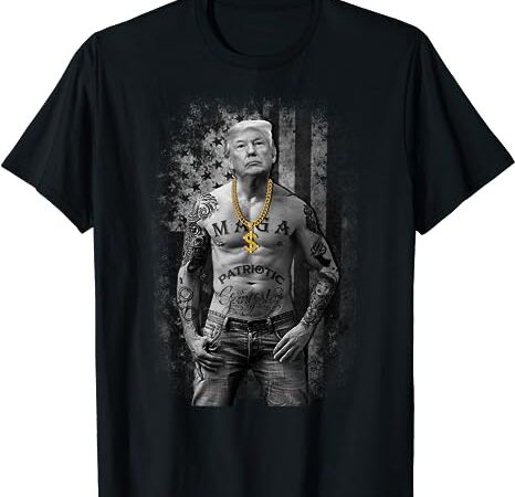 Patriotic gangster anti liberal pro trump republican t-shirt