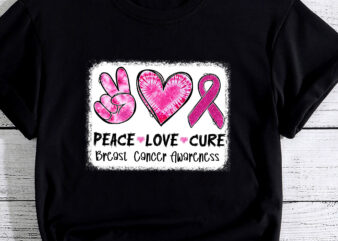 Peace Love Cure Pink Ribbon Cancer Breast Awareness PC