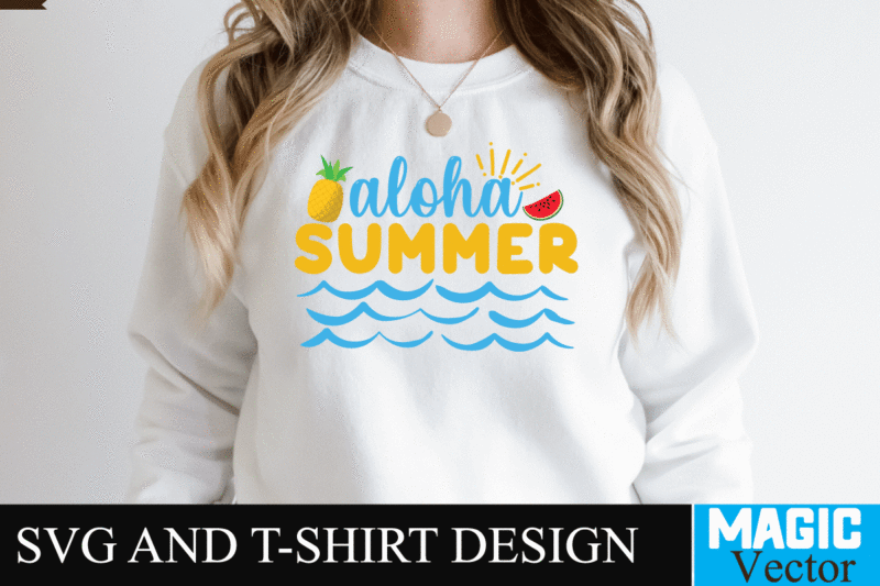 Aloha Summer SVG Cut File,summer svg, summer svg free, hello summer svg, summer svg designs, schools out for summer svg, hello summer svg free, schools out for summer svg free,