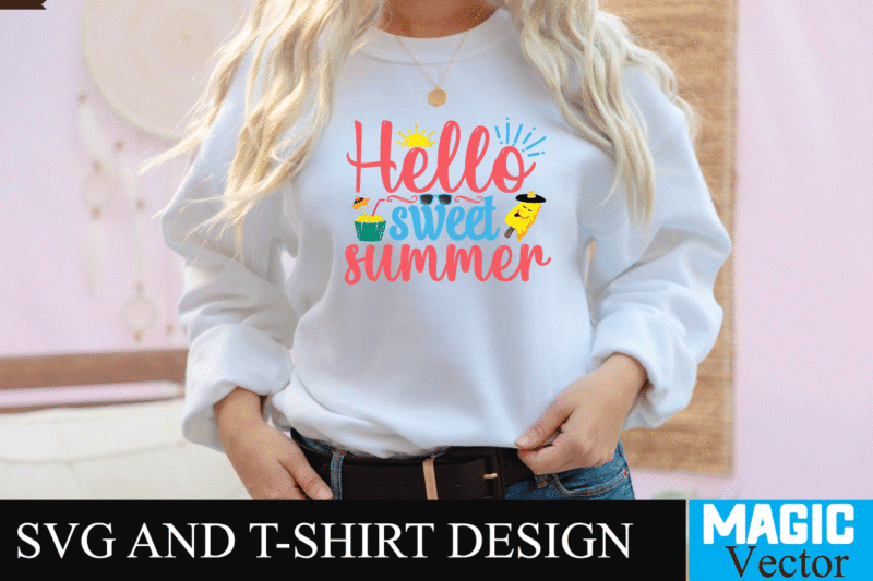 Hello Sweet Summer SVG Cut File,summer svg, summer svg free, hello summer svg, summer svg designs, schools out for summer svg, hello summer svg free, schools out for summer svg