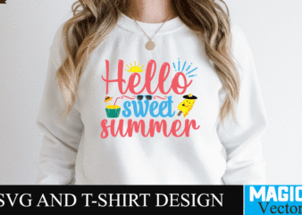 Hello Sweet Summer SVG Cut File,summer svg, summer svg free, hello summer svg, summer svg designs, schools out for summer svg, hello summer svg free, schools out for summer svg