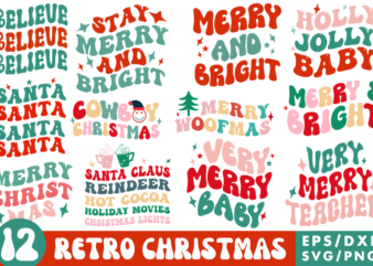 Christmas Svg Bundle Christmas Tshirt Bundle,retro tshirt bundles