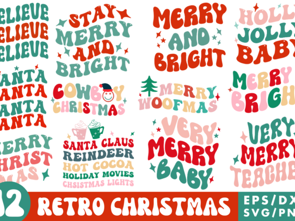 Christmas svg bundle christmas tshirt bundle,retro tshirt bundles