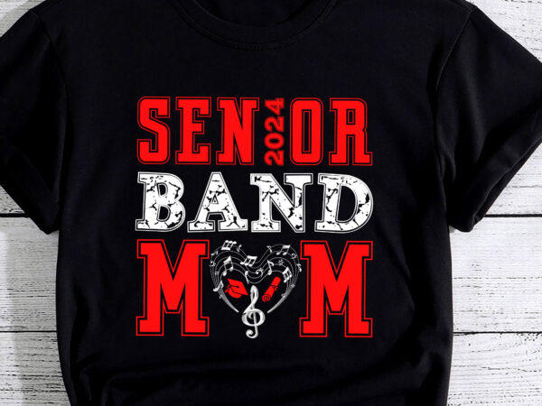 Senior band mom class of 2024 marching band parent pc t shirt template vector