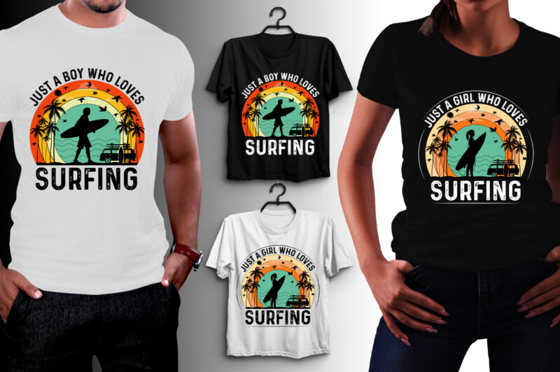 Surfing T-Shirt Design