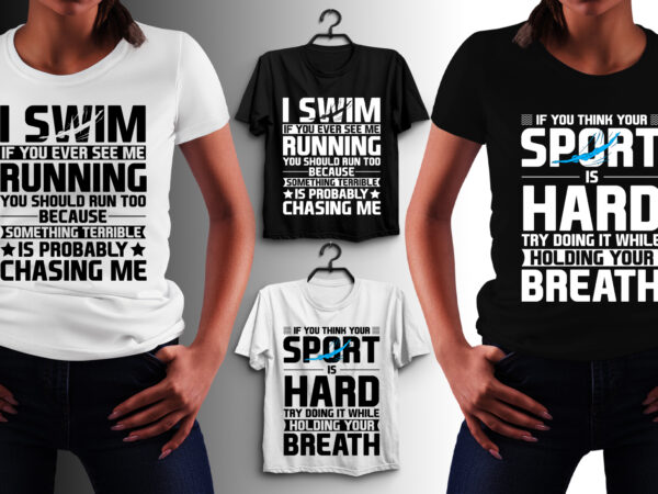 Swim t-shirt design