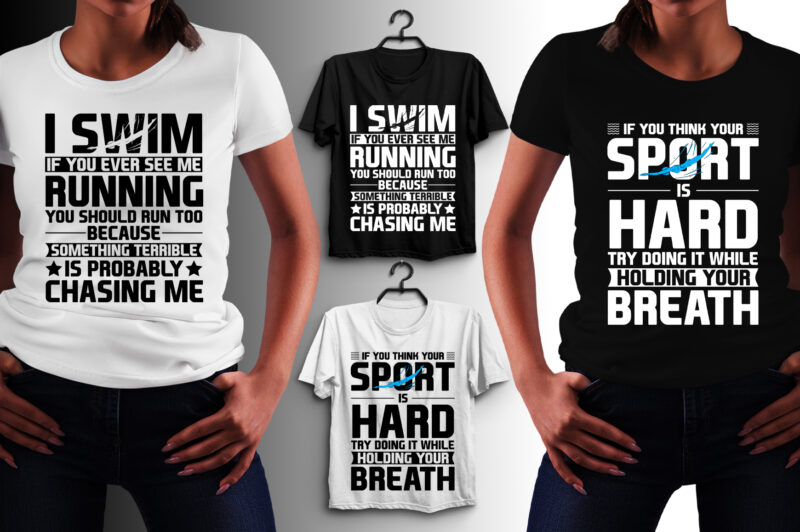 Swim T-Shirt Design
