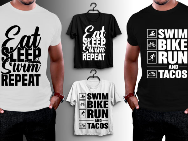 Swim t-shirt design