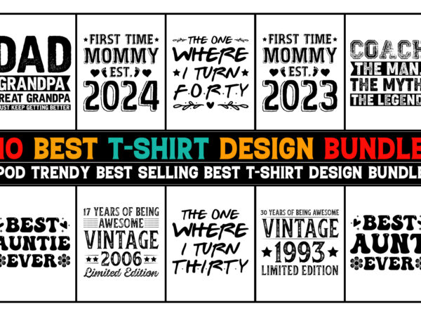 T-shirt design bundle