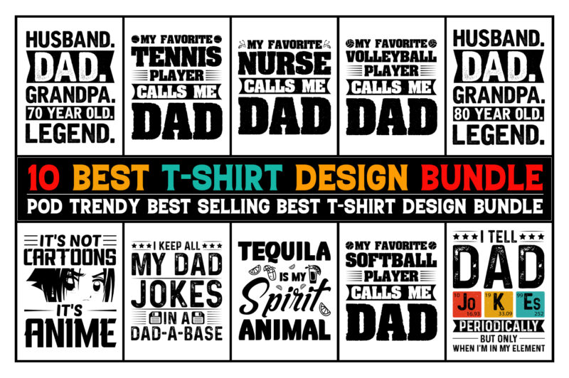 T-Shirt Design Bundle-Best T-Shirt Design