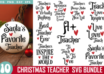 Retro Christmas Svg bundle, Christmas T-shirt Bundle, CHRISTMAS TEACHER TSHIRT BUNLDE