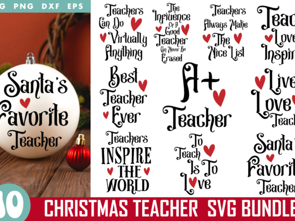 Retro christmas svg bundle, christmas t-shirt bundle, christmas teacher tshirt bunlde