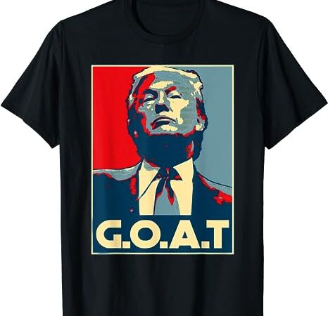 Trump goat middle finger election 2024 republican poster t-shirt