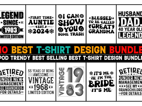 Typography t-shirt design bundle