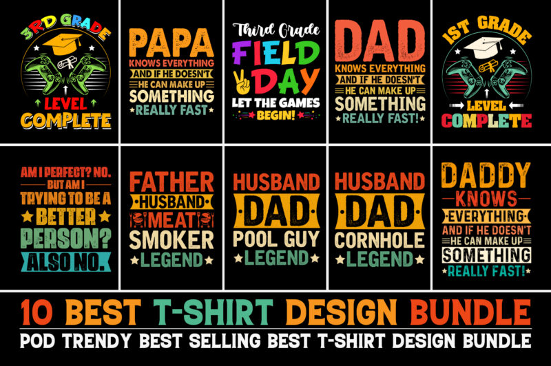 100 Best Selling T-Shirt Design Bundle