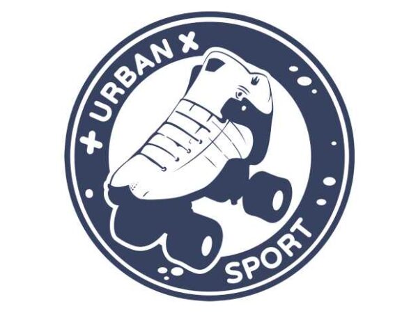 Urban sport roller t shirt vector graphic