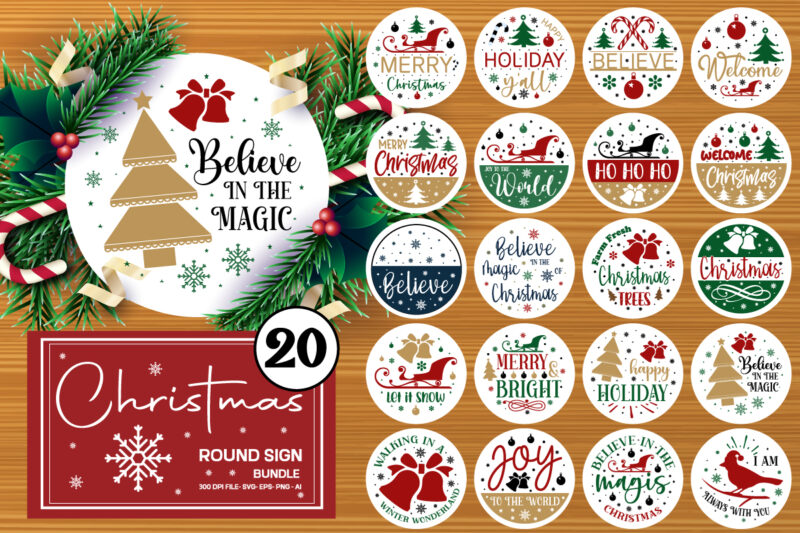 20 Christmas Round Signs Svg Bundle | BEST SELLER | SVG Bundle , Christmas SVG Bundle, Winter svg, Santa SVG, Holiday, Merry Christmas, Christmas Bundle, Funny Christmas Shirt, Cut File
