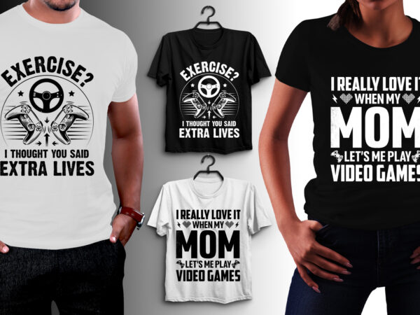 Video game t-shirt design