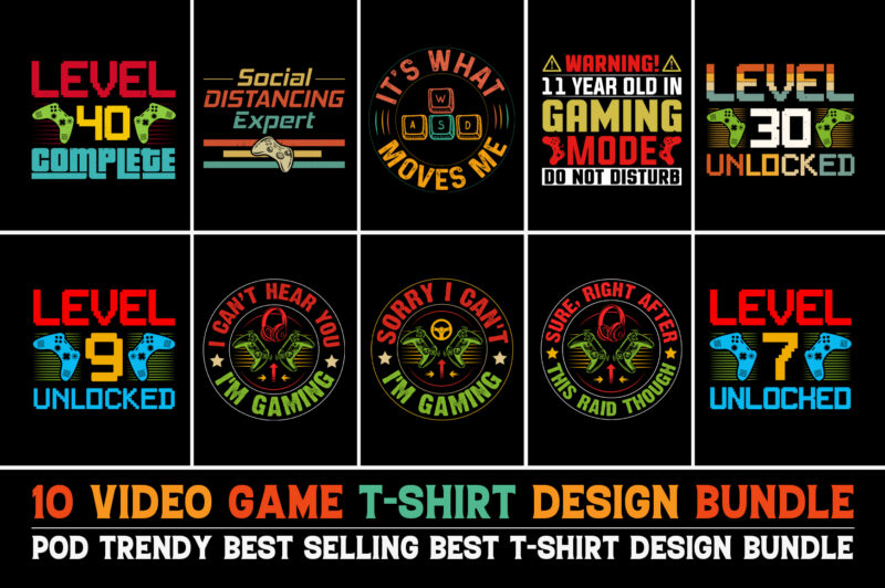 100 Best Selling T-Shirt Design Bundle