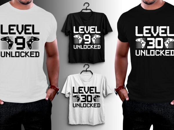 Video gamer birthday t-shirt design