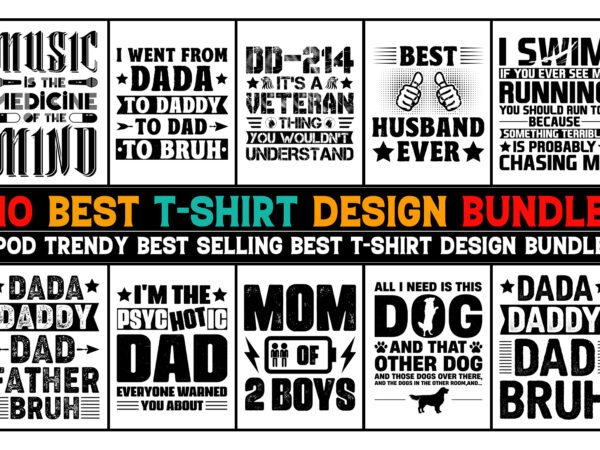 Vintage t-shirt design bundle