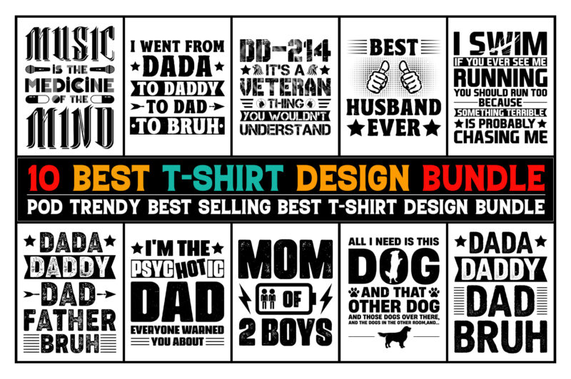 Vintage T-Shirt Design Bundle