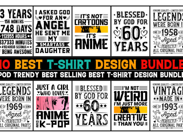 Vintage t-shirt design bundle