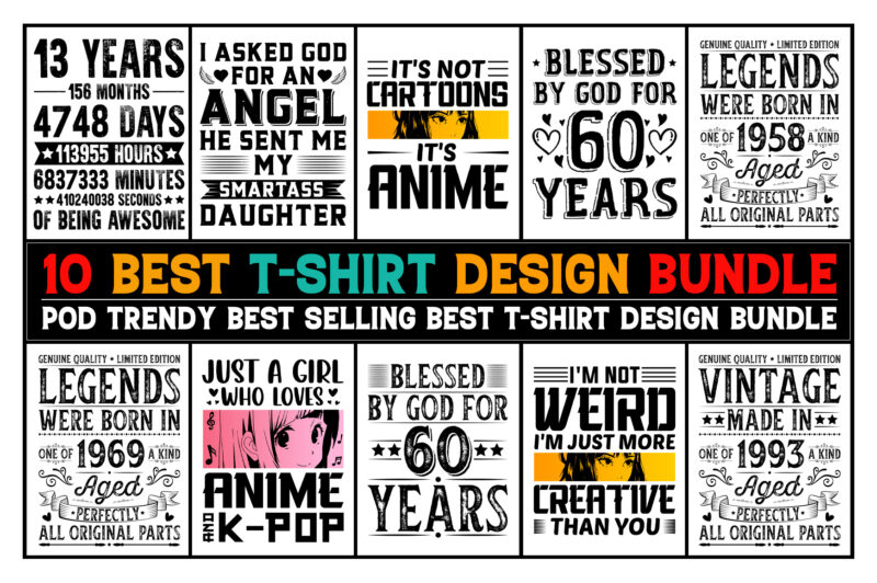 Vintage T-Shirt Design Bundle