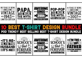 Vintage T-Shirt Design Bundle