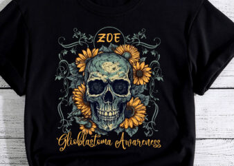 Zoe Glioblastoma Awareness PC t shirt graphic design