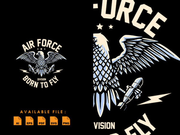 Eagle airforce t shirt design