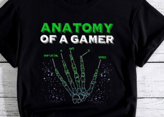 anatomy of a gamer Video Game Player gaming for Boys men PC