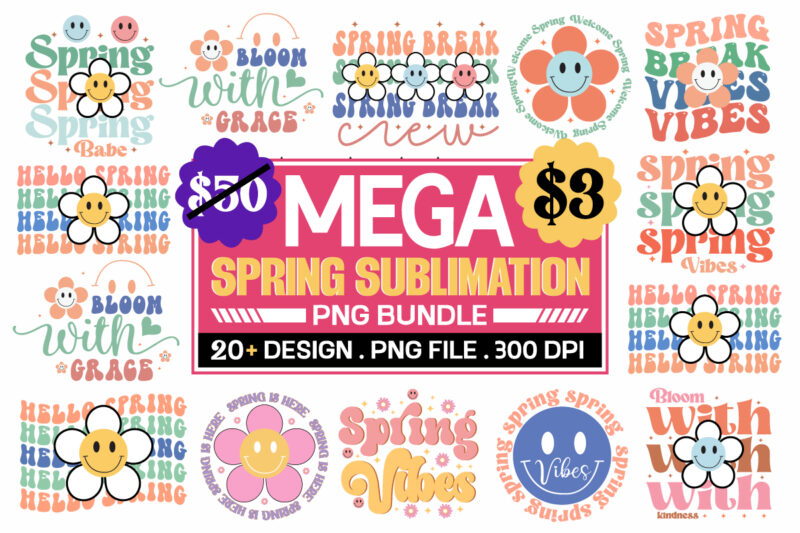 Spring Svg Bundle , Spring Sublimation Bundle, Flower svg bundle ,