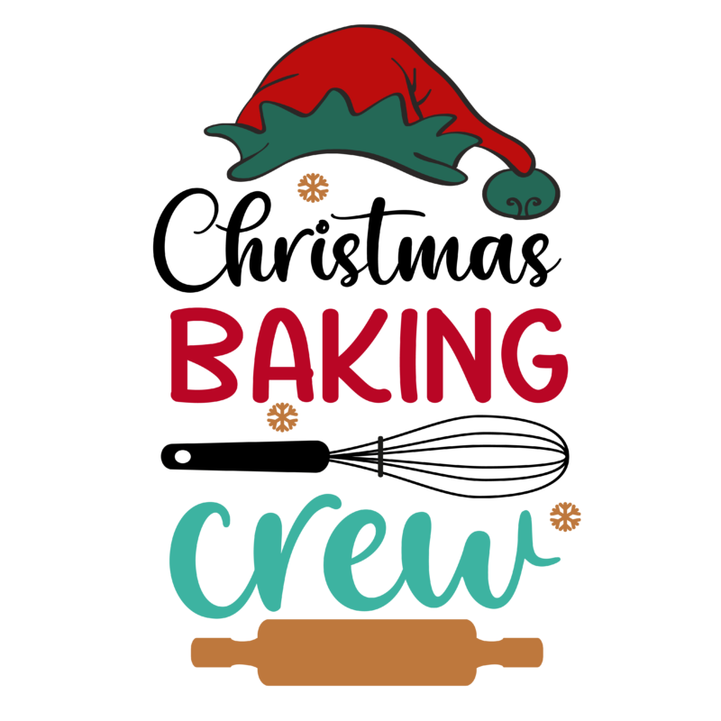 christmas baking crew svg, christmas baking crew tshirt design