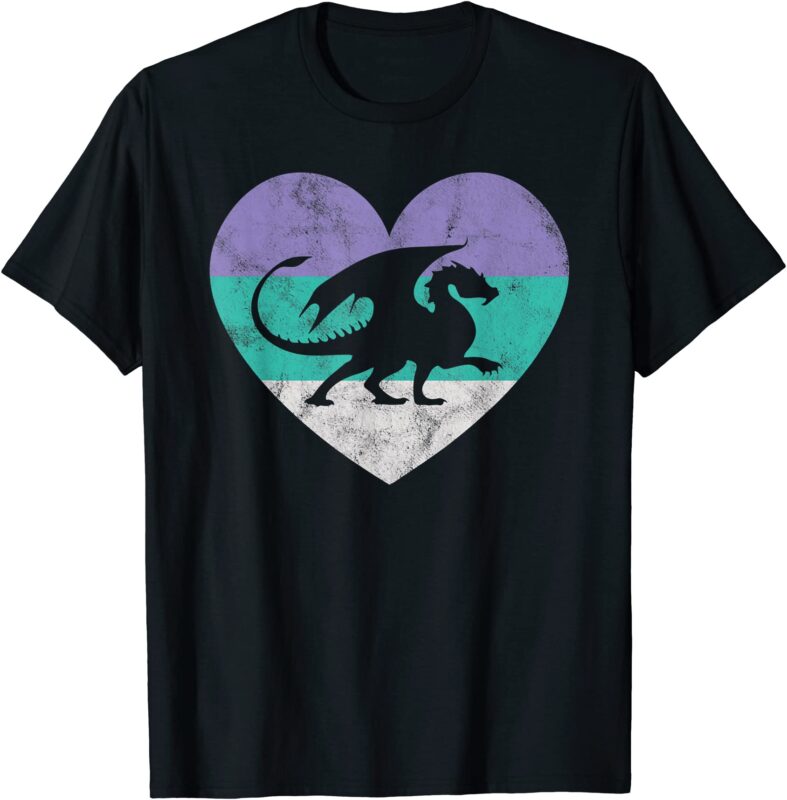 Dragon Gift Shirt For Women & Girls Retro Cute Dragon Gift Shirt For Women & Girls Retro Cute