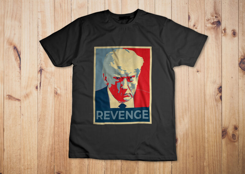 Free Donald Trump mug shot republican revenge MAGA 2024 T-Shirt Design 6